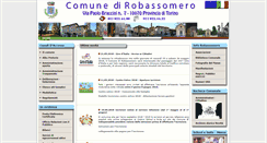 Desktop Screenshot of comune.robassomero.to.it