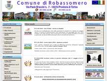 Tablet Screenshot of comune.robassomero.to.it